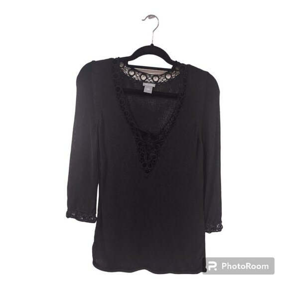 Ann Taylor Black Swim CoverUp Size Medium - Picture 1 of 5